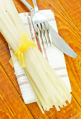 Image showing raw rice noodles