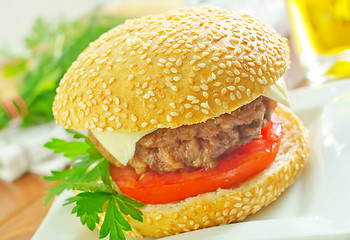 Image showing burgers