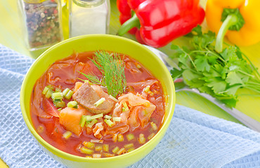 Image showing beetroot soup