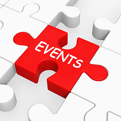 Image showing Events Puzzle Means Occasion Event Or Function