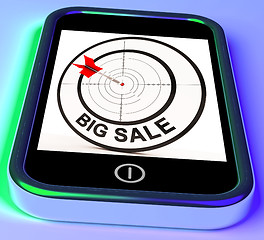 Image showing Big Sale On Smartphone Shows Special Promotion