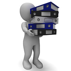 Image showing Organizing Clerk Carrying Organized Records