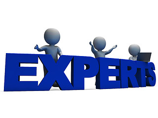 Image showing Experts Word Showing Expertise And Consultants