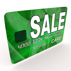 Image showing Sale Bank Card Means Retail Price Reduction