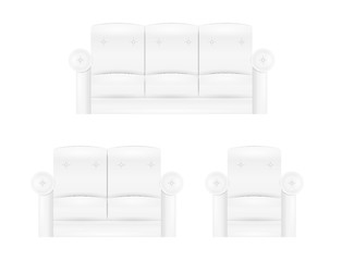 Image showing white sofa furniture