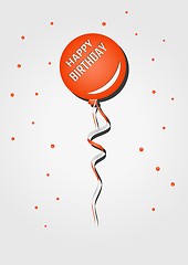 Image showing balloon with birthday wish