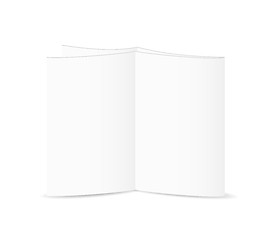 Image showing white blank folded paper