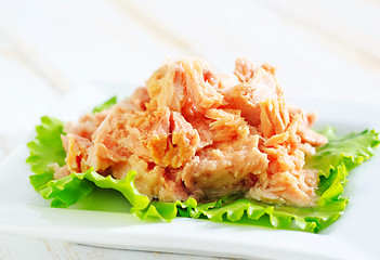 Image showing salad from tuna