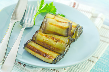 Image showing eggplant rolls