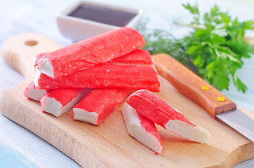 Image showing crab sticks