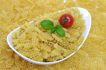 Image showing Noodles with tomato in a bowl