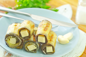 Image showing eggplant rolls