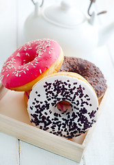 Image showing Sweet donuts, different kind from donuts