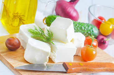 Image showing ingredients for greek salad