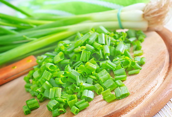 Image showing green onion