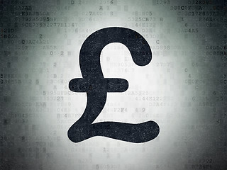 Image showing Money concept: Pound on Digital Paper background