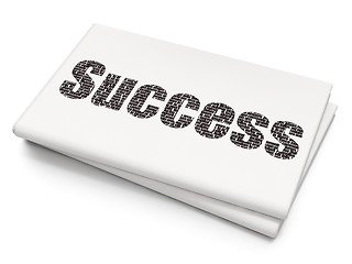 Image showing Business concept: Success on Blank Newspaper background