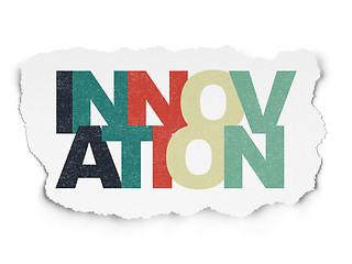 Image showing Finance concept: Innovation on Torn Paper background