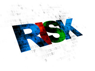 Image showing Finance concept: Risk on Digital background