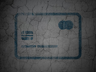 Image showing Finance concept: Credit Card on grunge wall background