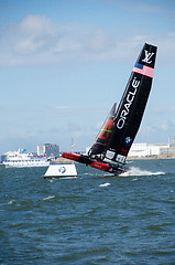 Image showing Sailing Americas cup