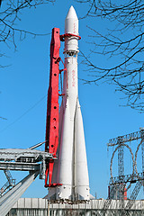 Image showing The model rocket Vostok  