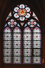 Image showing Stained Glass Window Notre Dame