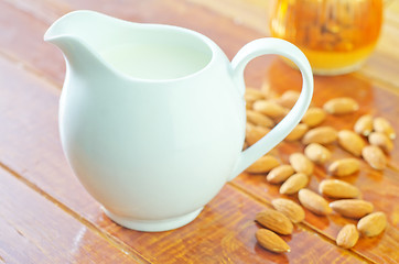 Image showing almond milk