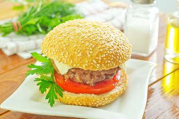 Image showing burgers