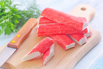 Image showing crab sticks