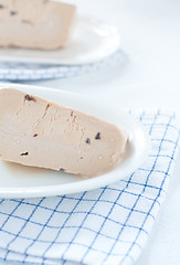 Image showing Hazelnut ice cream typical of Calabria called truffle