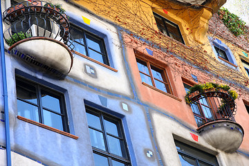 Image showing Hundertwasser House in Vienna, Austria