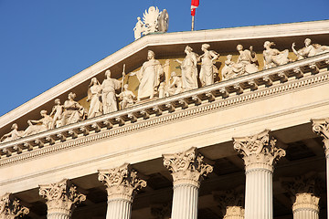 Image showing The Austrian Parliament in Vienna, Austria