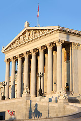 Image showing The Austrian Parliament in Vienna, Austria