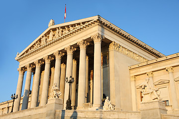 Image showing The Austrian Parliament in Vienna, Austria