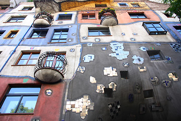 Image showing Hundertwasser House in Vienna, Austria