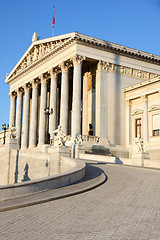 Image showing The Austrian Parliament in Vienna, Austria