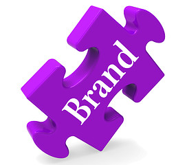 Image showing Brand Jigsaw Shows Business Company Trademark Or Product Label