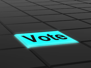 Image showing Vote Button Shows Options Voting Or Choice