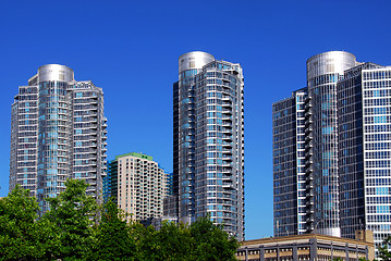 Image showing Modern condominium complex