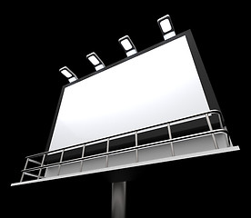 Image showing Blank Billboard Copyspace Shows Advertising Space