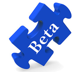 Image showing Beta Puzzle Shows Demo Software Or Development