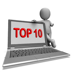 Image showing Top Ten Laptop Shows Best Top Ranking Or Rating