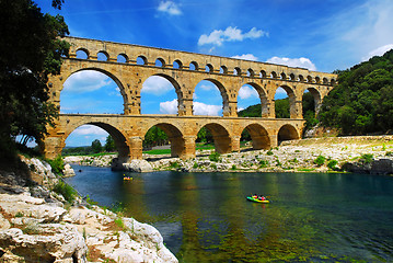 Image showing Pont du Gard in southern France