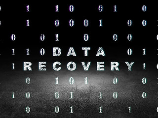 Image showing Information concept: Data Recovery in grunge dark room