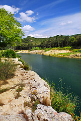 Image showing River Gard in southern France