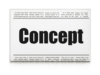 Image showing Marketing concept: newspaper headline Concept