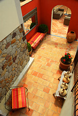 Image showing Courtyard of a villa