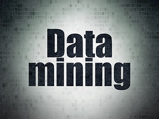 Image showing Information concept: Data Mining on Digital Paper background
