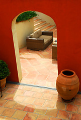 Image showing Courtyard of a villa